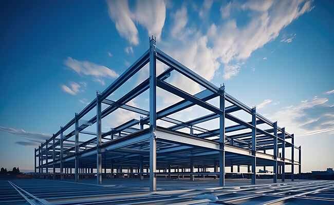 Estructura metálica con perfiles de acero