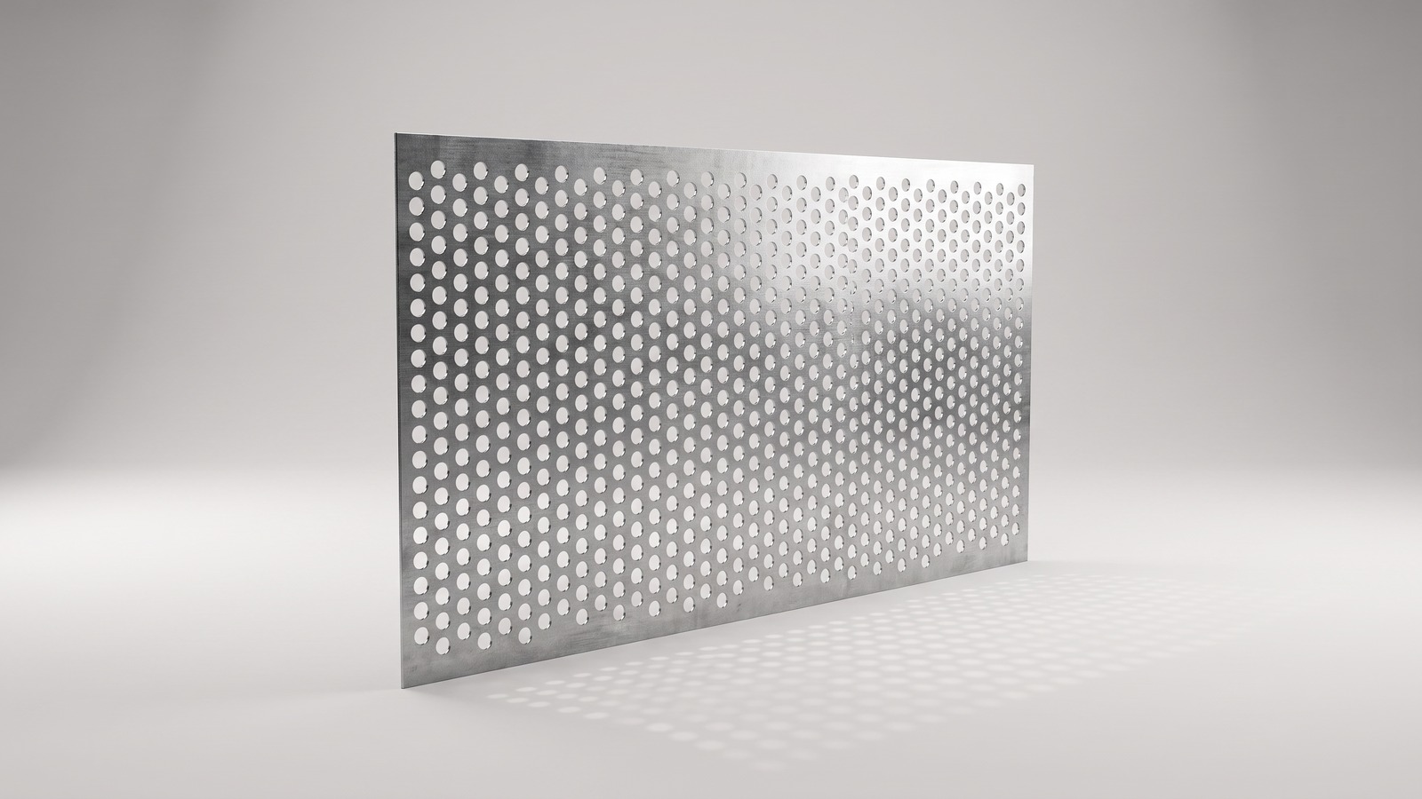 Plancha perforada de acero